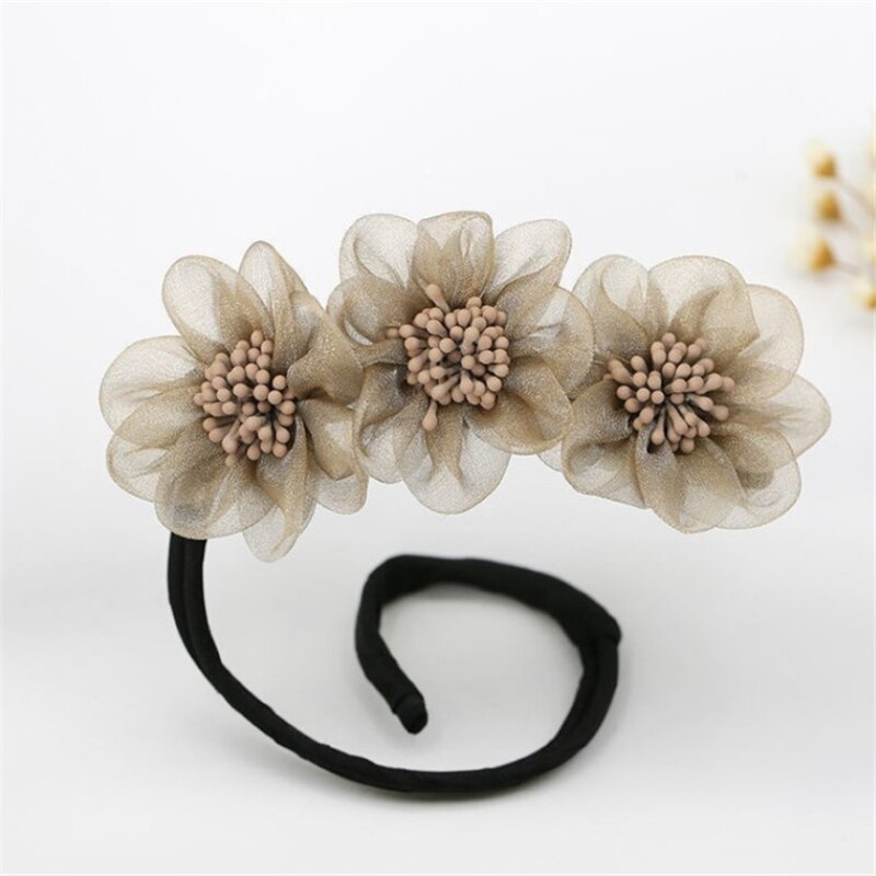 Jahrgang Hülse Perle Haarnadel Brötchen Frisur Haar Stock Frauen Elegante Haarband Blume Haar Hersteller Werkzeuge Haar Zubehör: Grün