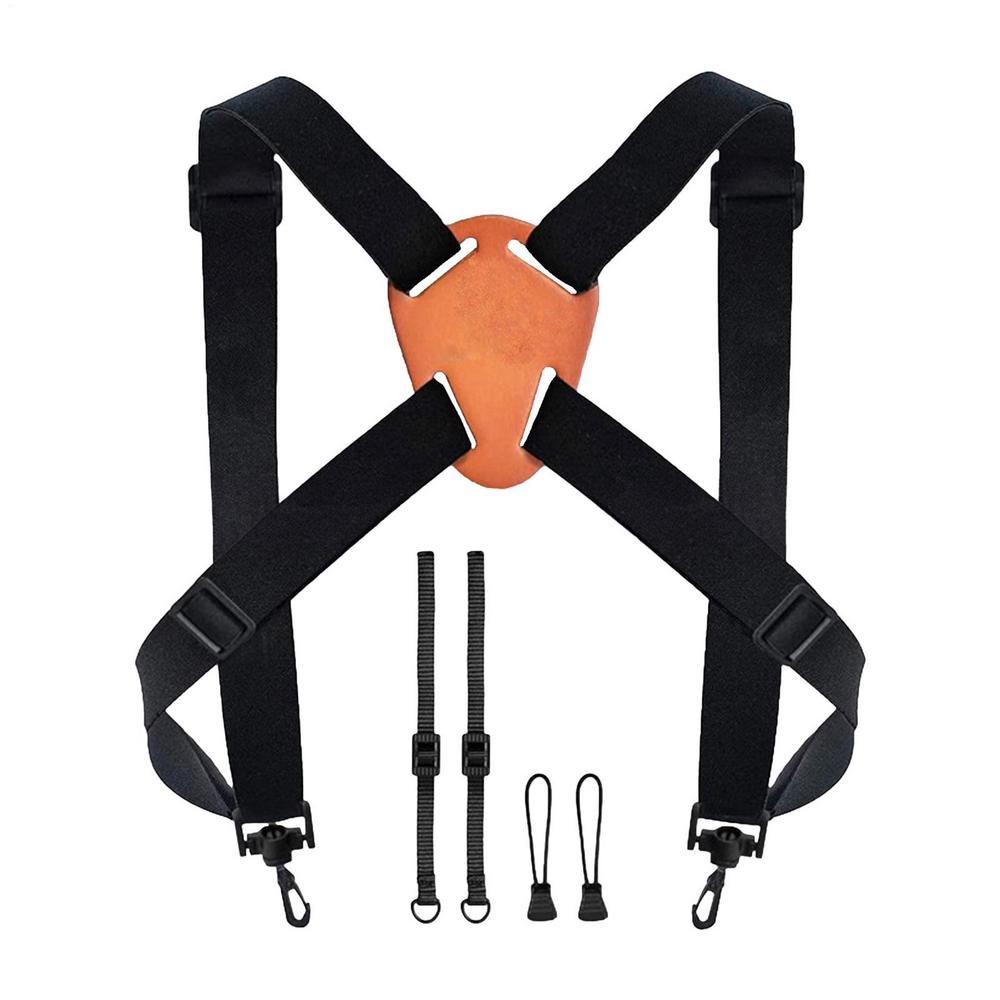 Universal Binoculars X-Shaped Harness Strap Shoulder Straps Dua l Camera Harness Adjustable Shoulder Straps Camera Chest Strap: Default Title