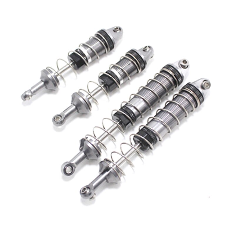 RC Diy Parts for WLtoys 12428 12429 12423 FY-03 Q39 Metal Shock Absorber Rc Car Upgrade Accessories: Gray