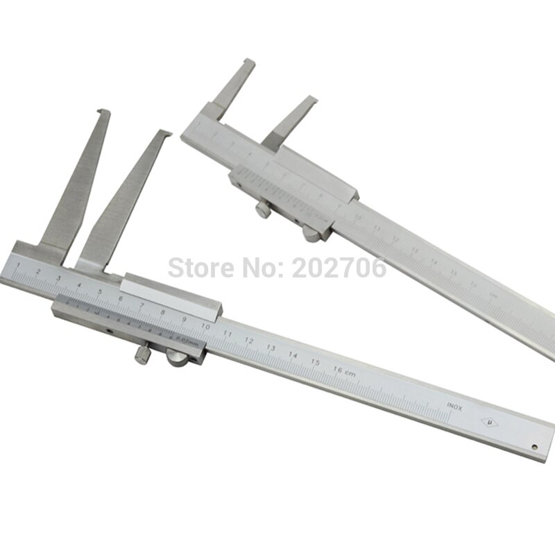 10-160mm 0.02mm Long Claw Inside Groove Vernier Calipers Stainless Steel Inner Vernier Calipers to measure inside groove