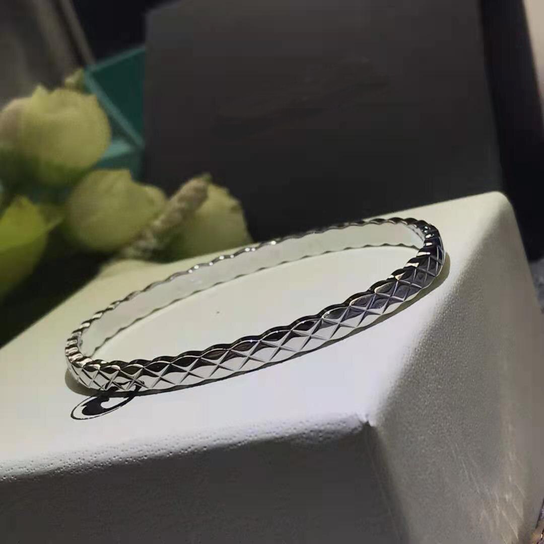 Ouro rosa pulseira de corte de moda grão cor de ouro rosa/cor prata/cor do ouro pulseira de aço inoxidável: thin silver