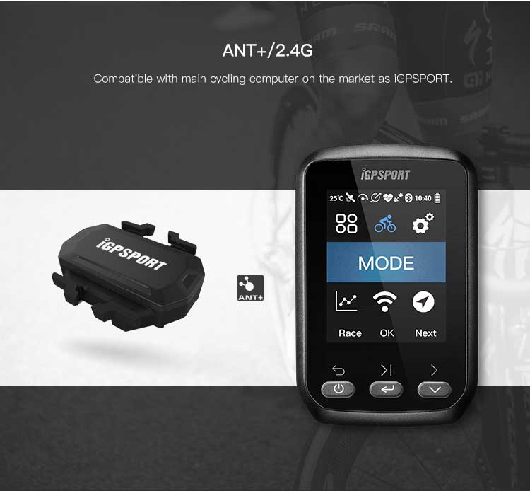 iGPSPORT C61 Cadence Sensor ANT+ Bluetooth Wireless 9.5g for GPS Cycling Computer compatible GARMIN Bryton iGPSPORT 37*36*10mm