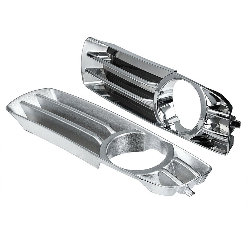 2Pcs Chrome Front Bumper Fog Light Driving Lamp Trim Cover for Chrysler 300 2005