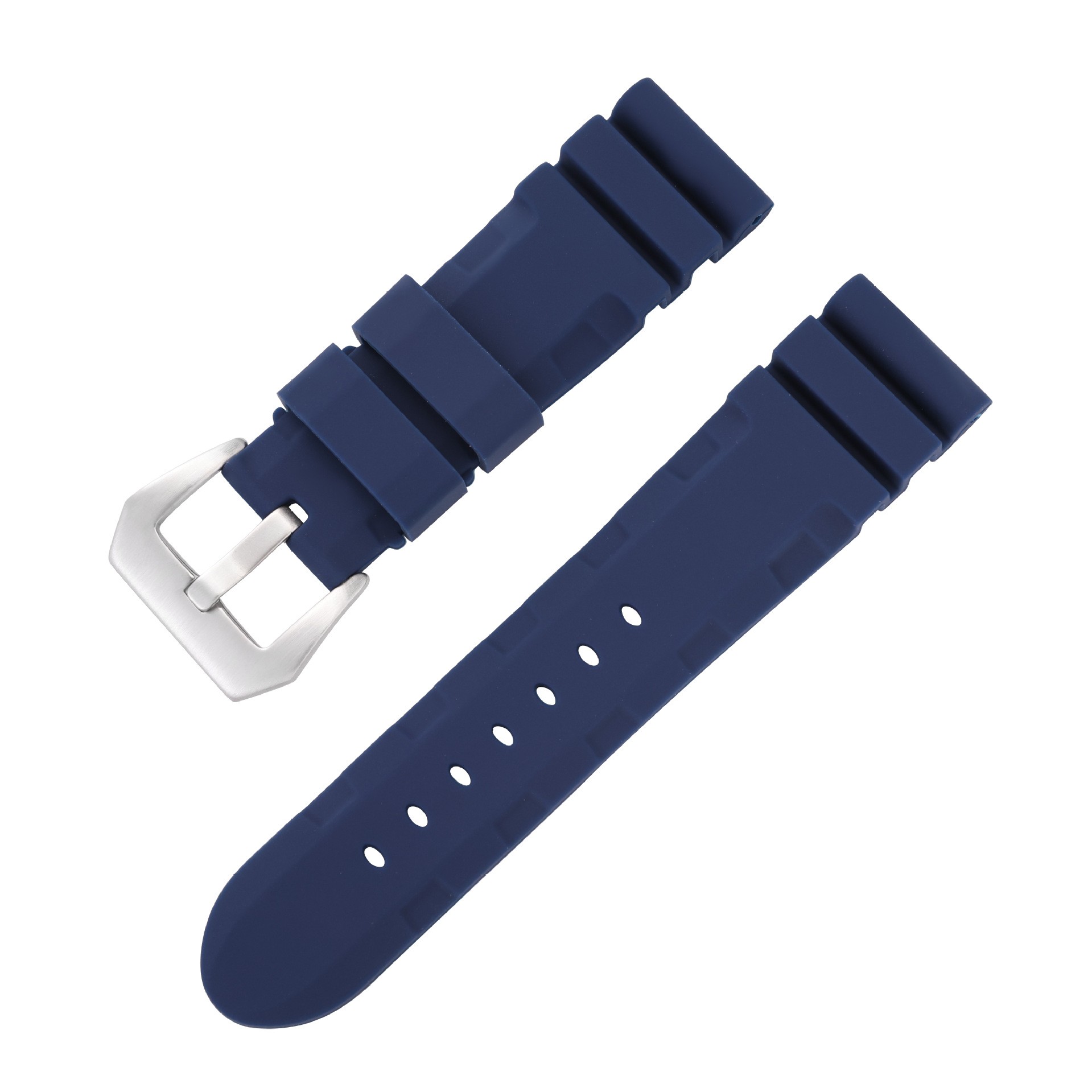Cinturino per orologio in silicone da 22mm 24mm 26mm cinturino in gomma morbida per accessori universali per braccialetti per orologi impermeabili con strumento: verde blu / 26mm