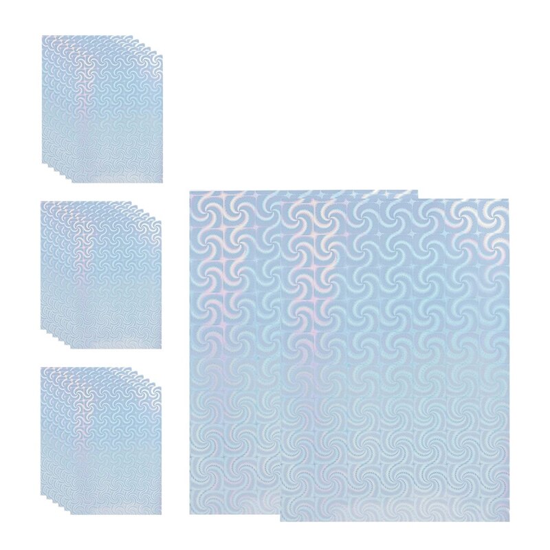 20Sheets Holographic Sticker Paper Holographic Printable Stickers Vinyl Stickers For Silhouette Reliefs, Decals A: Default Title