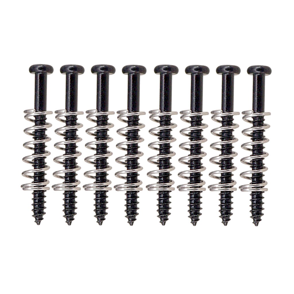 Tornillos de pastilla Humbucker portátiles, juego de resortes rectos, piezas de repuesto, tornillos de anillo de montaje de pastilla para guitarra eléctrica/bajo