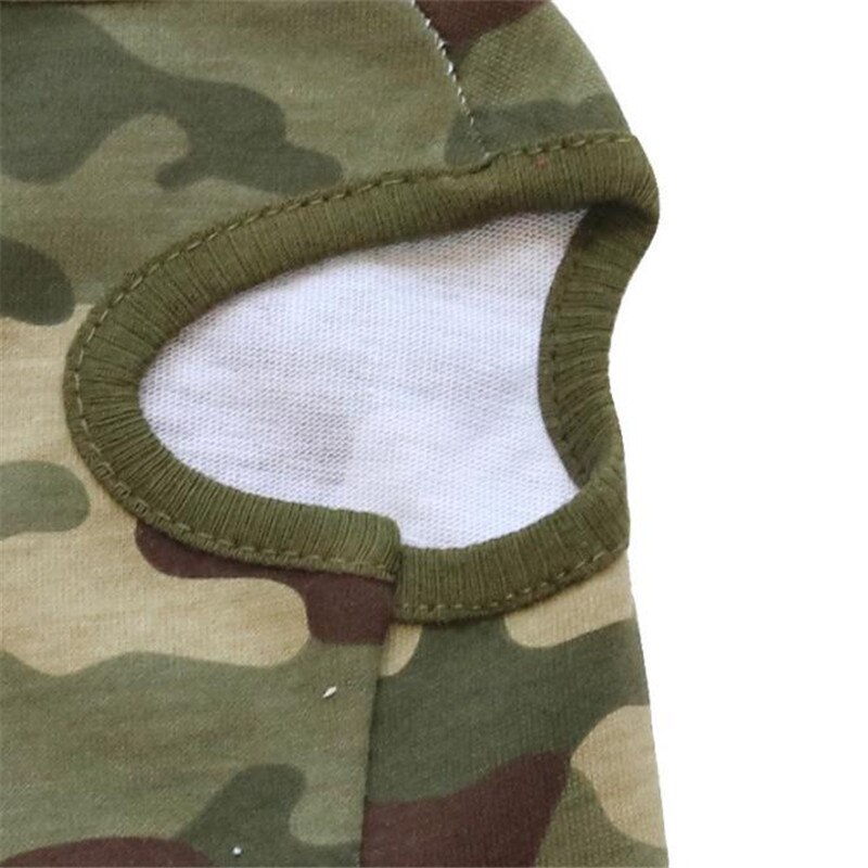 Mode Woodland Camouflage Kostuum Katoenen Vest Hond Kleren Teddy Huisdier Kleding Zomer Leuke Pet Puppy mouwloze hond T-shirt