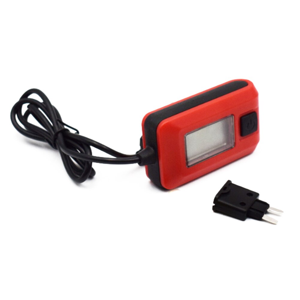 Diagnostisk værktøj multifunktionel elektrisk praktisk sikring holdbar strømtester bil plast rød multimeter lampe reparation nøjagtig
