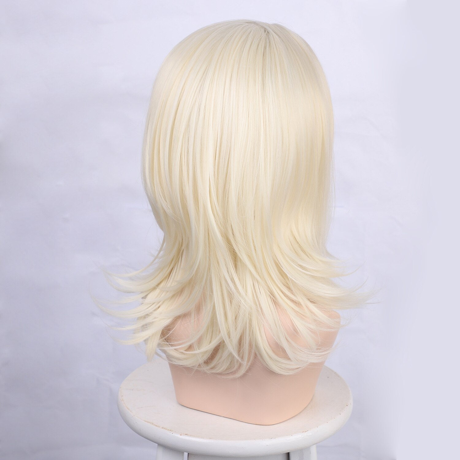 KookaStyle Synthetic White Lace Front Wigs for Women Short Bob Shoulder Length Natural Dream Curl Wigs French Pixie Hand Made