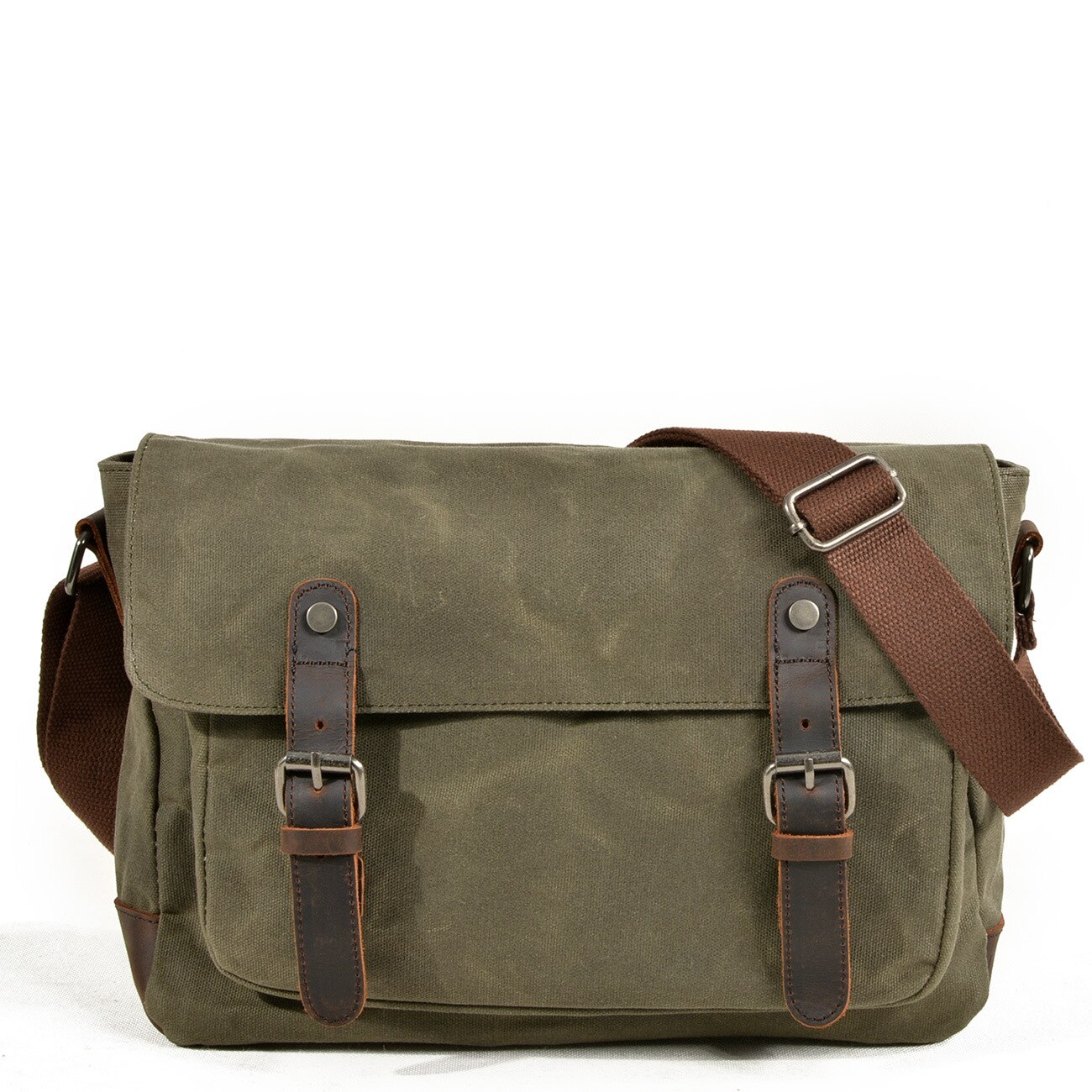 Muchuan Mannen Tas Mode Canvas Schoudertassen Voor mannen Waterdichte Functionele Schouder Tas Mannelijke Aktetas Crossbody: Groen