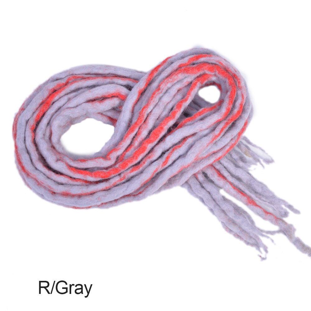 Syntetiske dreadlocks hæklet hår blødt uld dread locs håndlavet fletning hårextensions til afro kvinder mænd hiphop stil: P1b/27 / 20 inches