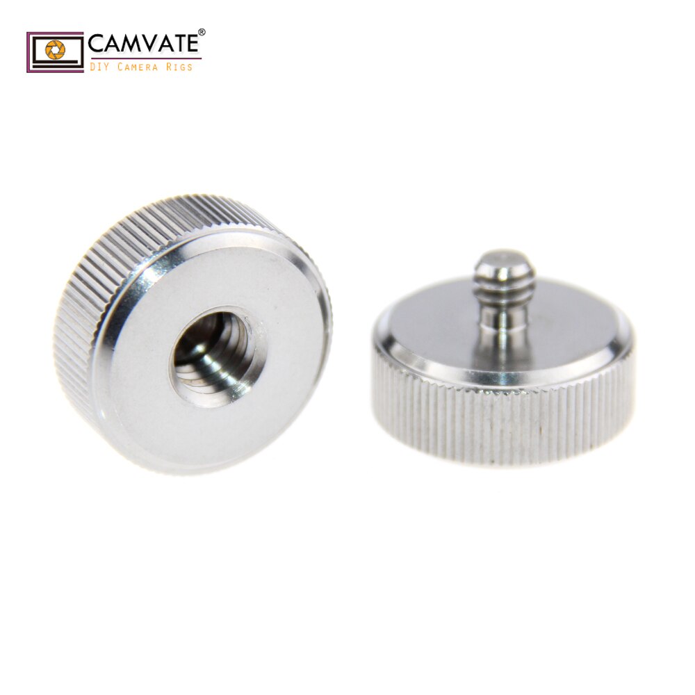 CAMVATE 2x Tripod Thread Adapter w/ 1/4" Male to 3/8" Female for DSLR Tripod Monopod Head C1043 camera photography accessories
