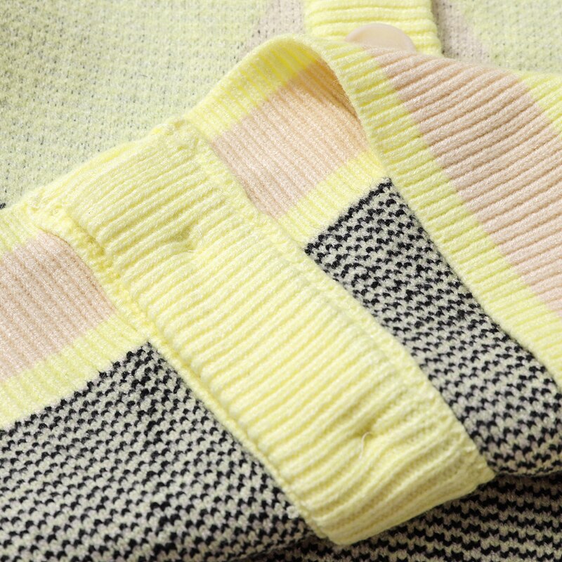 Cárdigan con bordado de letras peludas para hombre, suéter con corazón americano, Jacquard, a cuadros de diamantes, informal, cuello en V, abrigo de gran tamaño
