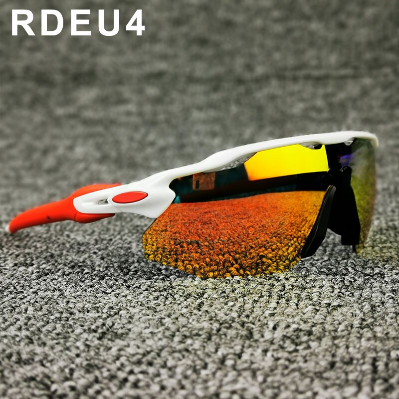 Gafas de ciclismo polarizadas para hombre, gafas de ciclismo, gafas de ciclismo, de montaña, gafas de sol para ciclismo, 4 lentes: RDEU4