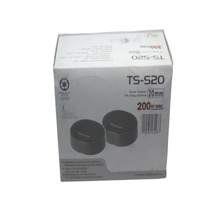 Tweeters Car Audio Paired Silk Soft Dome Hifi Mini Loudspeaker 60mm 4 ohm 200w Music 2 inch Tweeter Speakers for Car