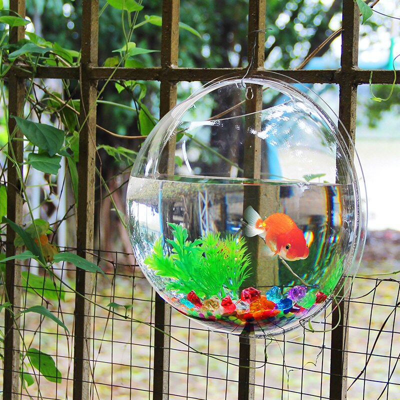 Aquarium Acrylic Plexiglass Fish Bowl Wall Hanging Aquarium Tank Aquatic Pet Products Wall Mount Fish Tank For Betta Fish Tank