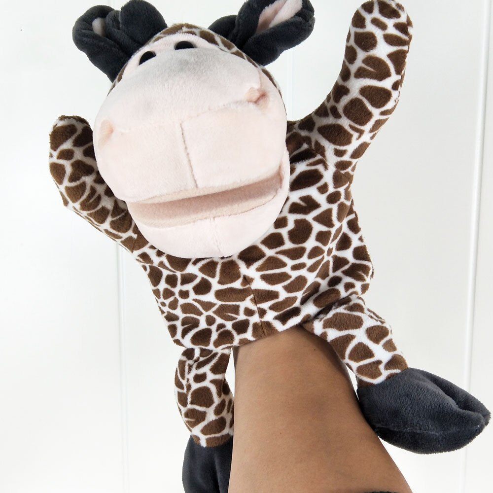 Tiger abe elefant løve hånddukke børn plys legetøj dyr børnehave hånddukke fødselsdag baby barn udstoppet legetøj