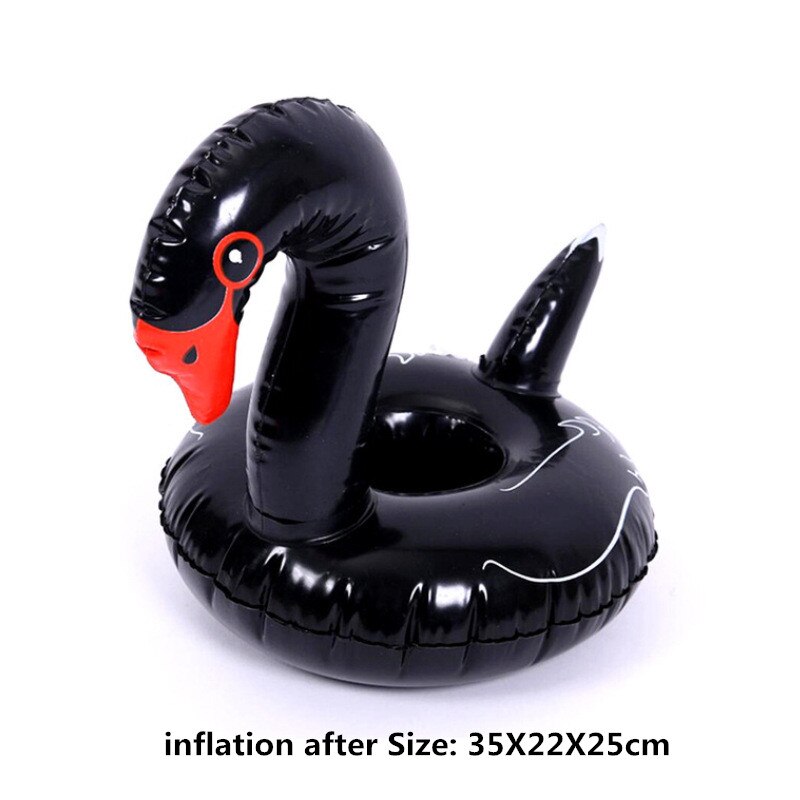 Decoración de de Flamenco de unicornio, copa de bebida inflable flotante, decoración de hawaiana, decoraciones para de cumpleaños para niños: Swan