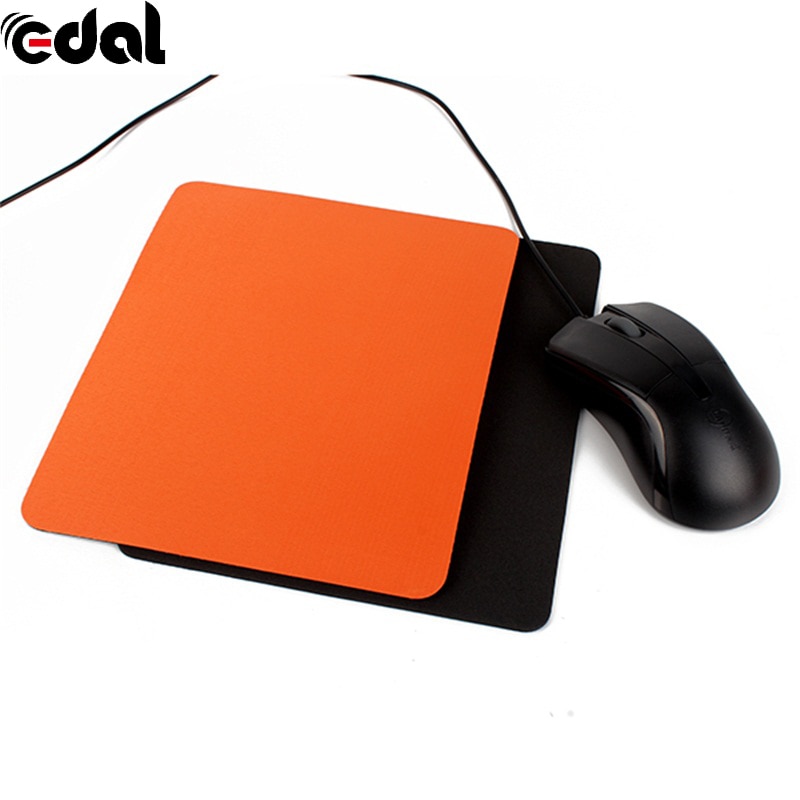 215*175*3mm Unique Durable Mouse Pad Mat Useful Mice Pad For Optical / Trackball Mouse Mat Black/Orange