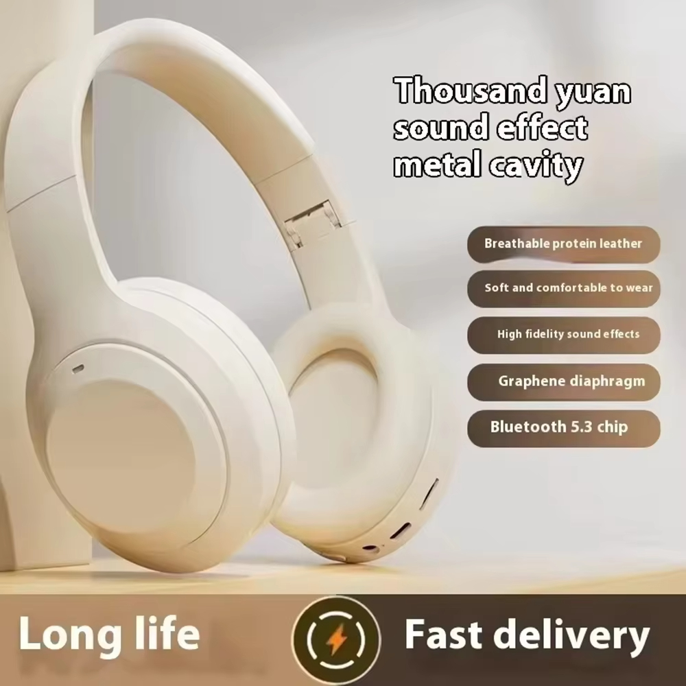Original Bluetooth Earphones Over-ear Foldable Computer Wireless Headphones Noise Cancellation HIFI Stereo Gaming Headset