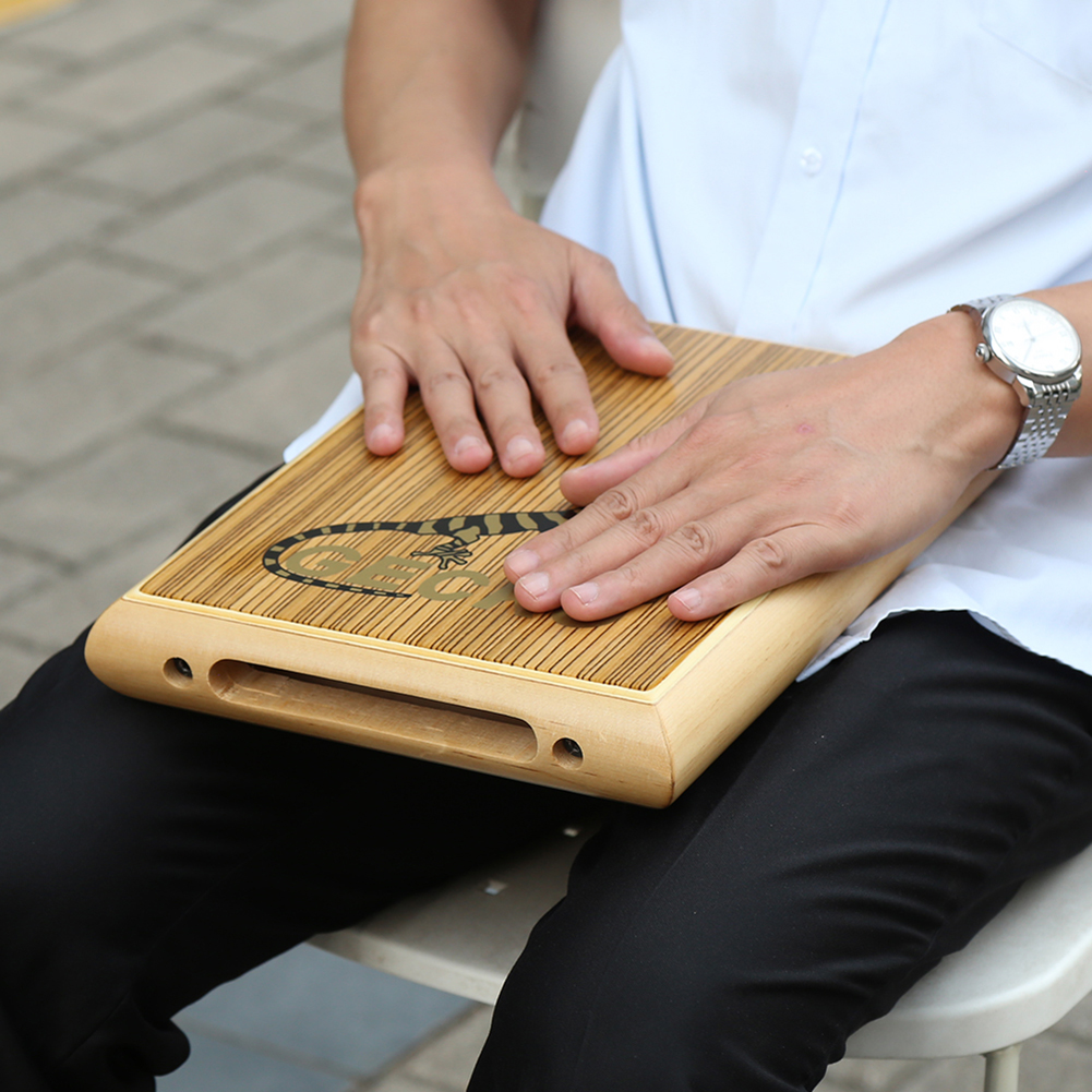 Cajon Handtrommel mit tragbarem , eingebettete Gitarrensaiten, verbessern Höhle Klang, perfekt für Musiker und Reisende