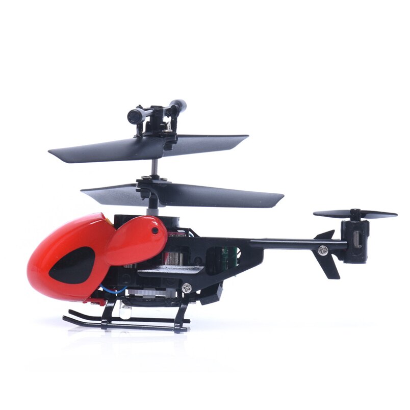 Hiinst helicoptere rc 2CH Mini Rc Helicopter Radio Remote Control Aircraft Micro 2 Channel*D 30#: Red