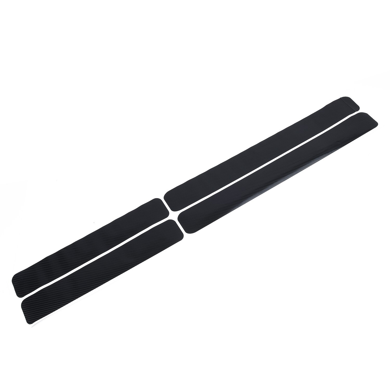 Pegatinas de umbral de puerta, accesorios de umbral, vinilo negro, antiarañazos