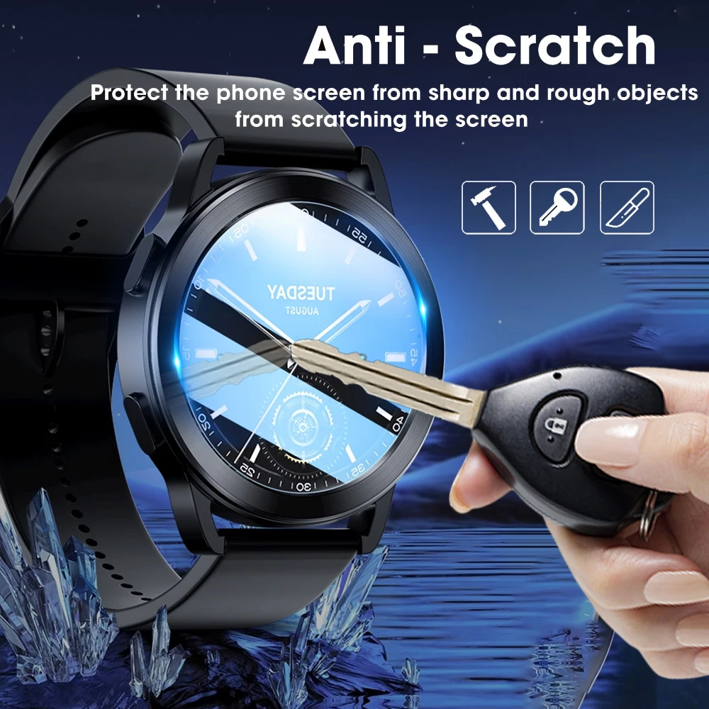 1-5Pcs Tempered Glass For Xiaomi Mi Watch S3 Screen Protector HD Clear Smartwatch Protective Film For Xiaomi Watch S3 Glass