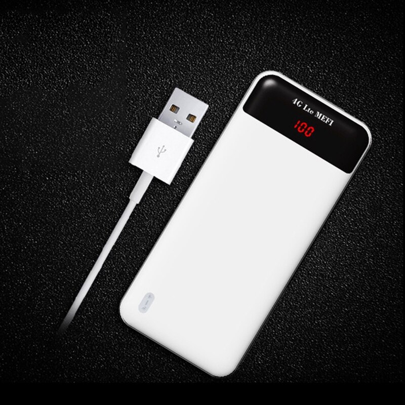 -4G LTE WiFi Router MiFi Smart Router 150Mbps Mobile WiFi Up to 10 Users with 15000 MAh Power Bank for Phone