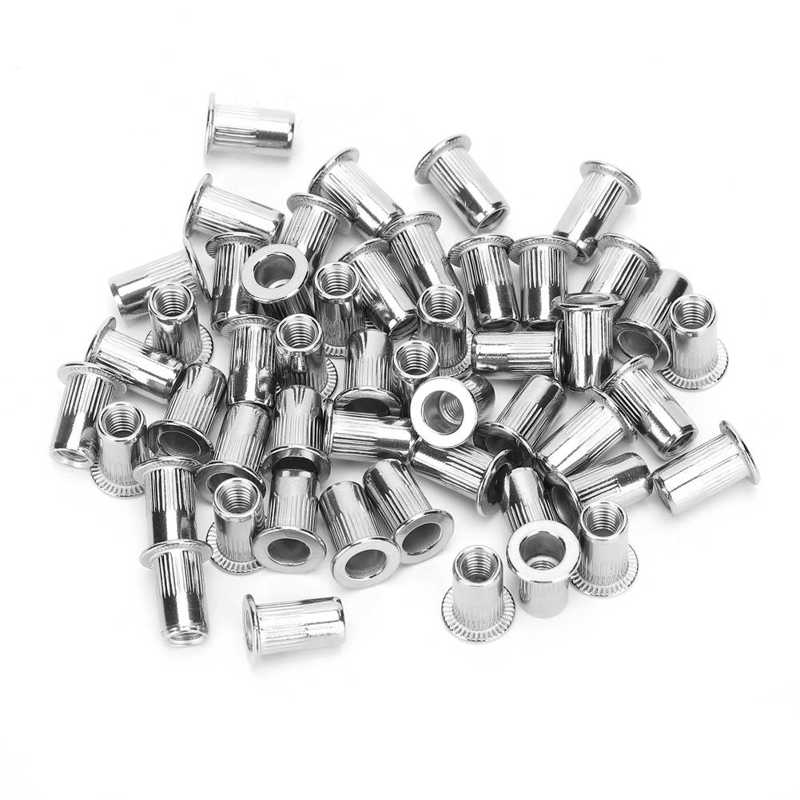 stainless steel insert for hardware repair tools metric threaded inserts Stainless Steel Rivet Nut Ribbing Fastener