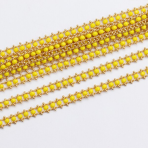 Gufeather  c70, smykketilbehør, gjør-det-selv-kjede ,18k gullbelagte ,0.3 mikron, perler, smykkelaging, gjør-det-selv-kjede kjede ,1m/ lot: C7009