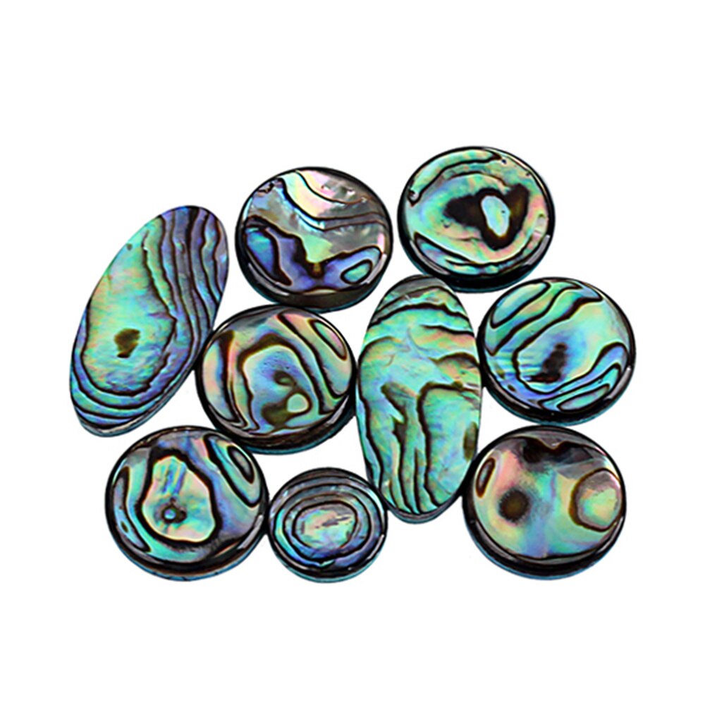9-Piece Saxophone Key Button Inlays Set - Shell Material - For Alto, Tenor, Soprano Saxophones