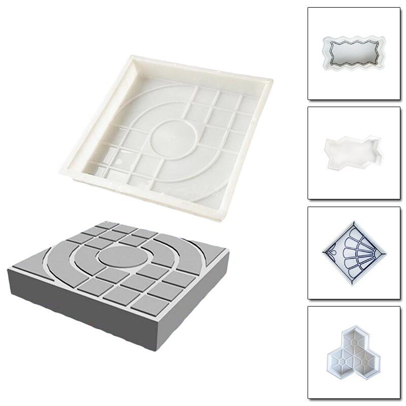 Diy padmaker betonmal bestrating plastic pad bestrating cementsteen de stenen weg bestrating mallen gereedschap voor tuindecoratie