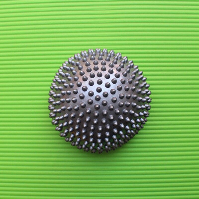 Uppblåsbara halvsfär yoga bollar pvc massage fitball övningar tränare balanseringsboll för gym pilates sport fitness sek 88: Grå