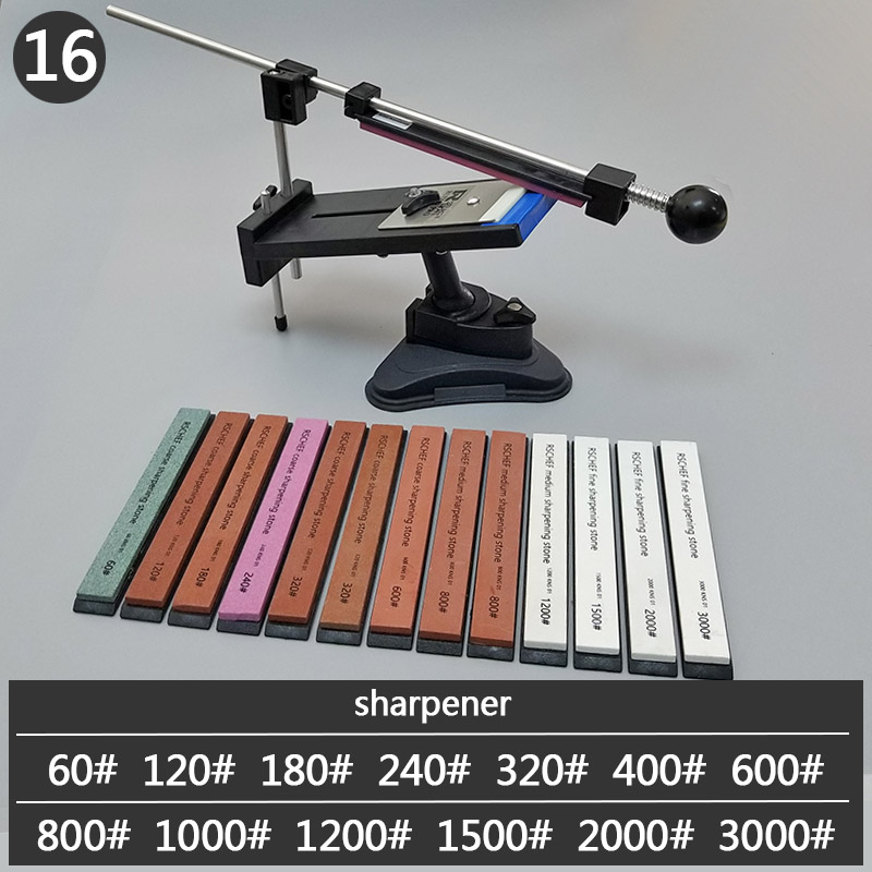 ruixin pro Sharpener Kitchen Knife Fix Fixed Angle with multi stones sharpening stone whetstone grind: 15-sharpener 13S