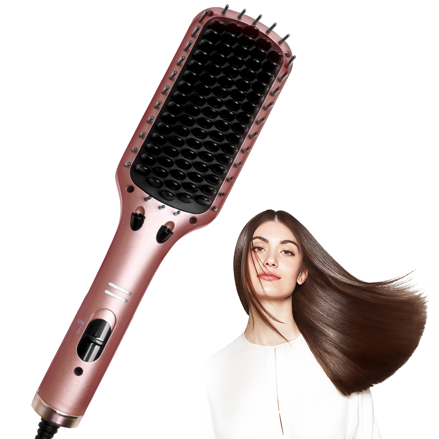 Elektrische Haar glättung bürste heißer Kamm Haar glätter profession elle Frauen Haar heizkamm für Culry Styling-Geräte