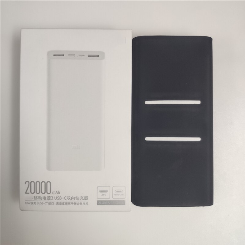 Case For Xiaomi Power bank 20000mAh 3 PLM18ZM 18W 2-Way Quick Charging USB C Portable Mi Powerbank 20000 external battery