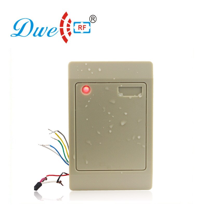 DWE CC RF RFID-Kartenleser - DC12V ISO1443A MF - Wiegand 26/34 - Türzugangskontrolle: Weiß