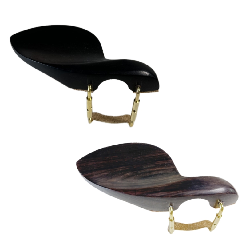 4/4 Violin Chinrest/Chin Rest With Clamp Screw Bracket Cork,Ebony Jujube Wood,Fiddle Parts Violin Accessories