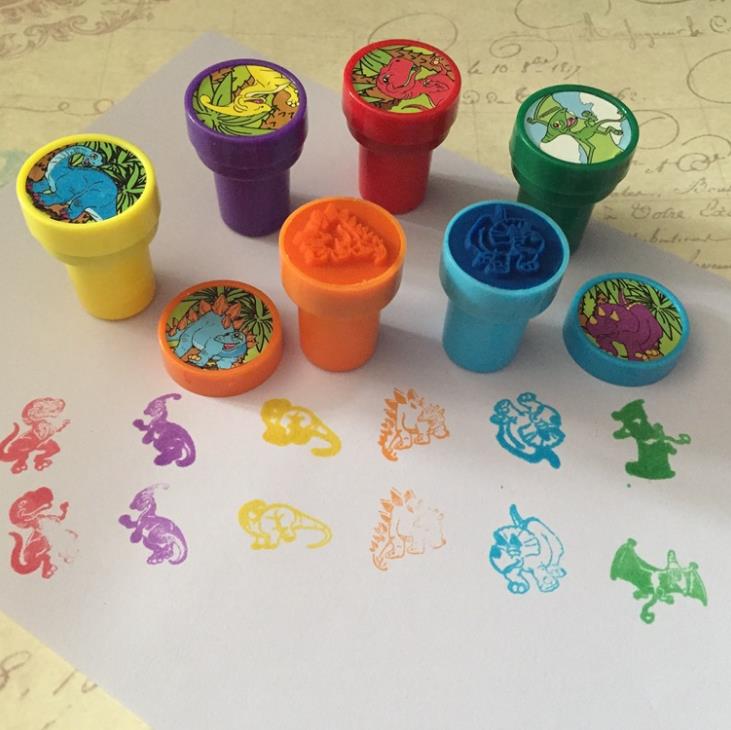 6 stks/set Kawaii Dinosaurus Geïnkt Kids Stempel A... – Grandado