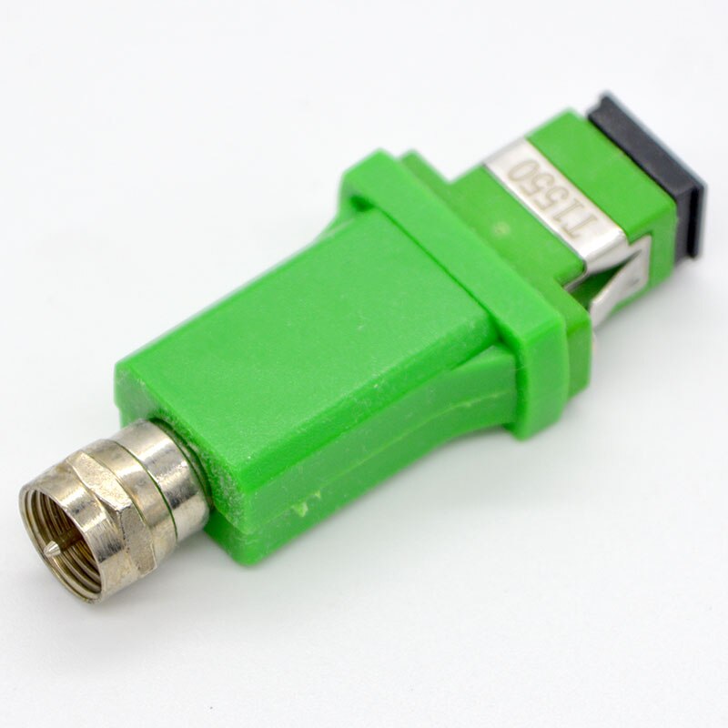Receptor de fibra óptica CATV FTTH 1550nm SC/PC/APC, adaptador pasivo, Opto convertidor de señal, salida F macho/hembra, 10 Uds.,