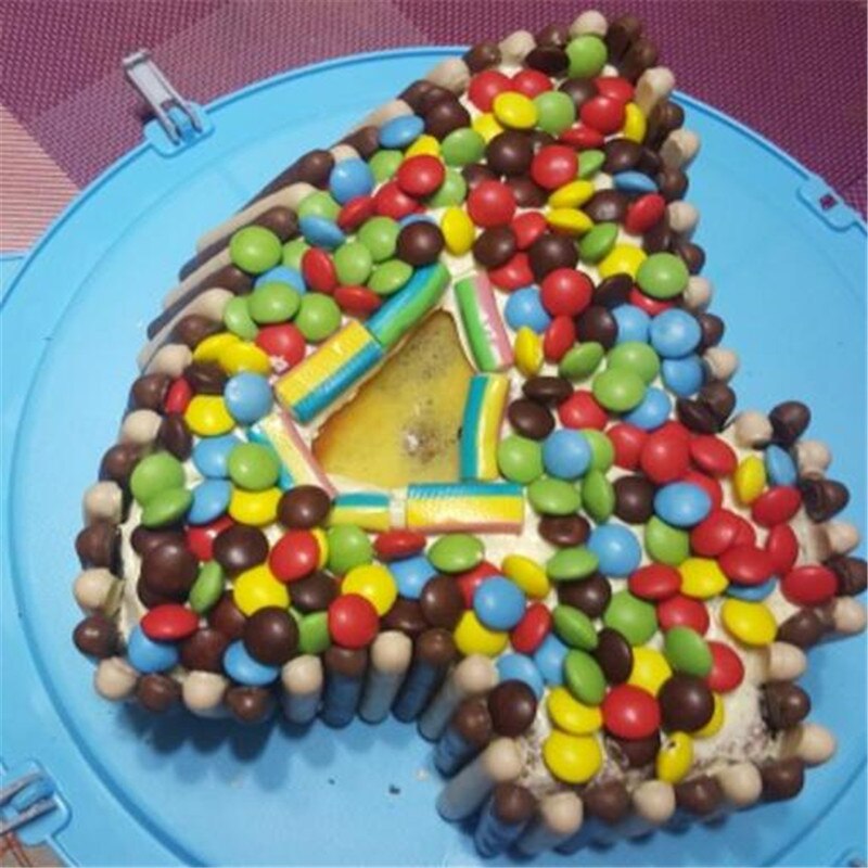 100% Food Grade Large NON-stick Silicone Number 4 Cake Mold Pan DIY Baking Tin Birthday Anniversary 4th Cake Mould