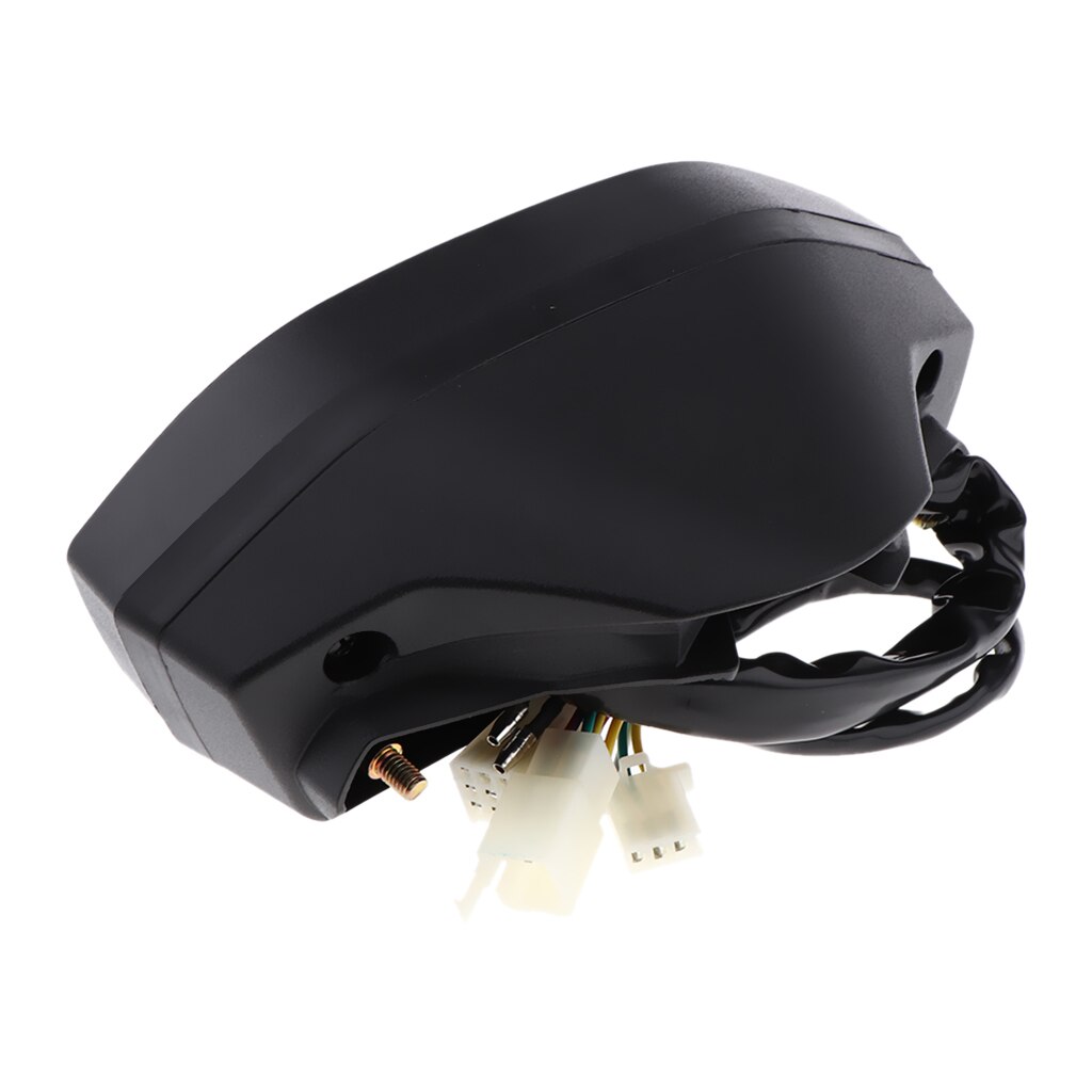 Universal 7 Backlight LCD Display Motorcycle Digital Speedometer Odometer Tachometer 14000 RPM 199 KMH MPH