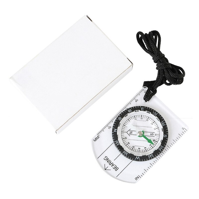 Map Scale Measuring Compass Portable Multi-functional Outdoor Survival Tools for Camping & Hiking