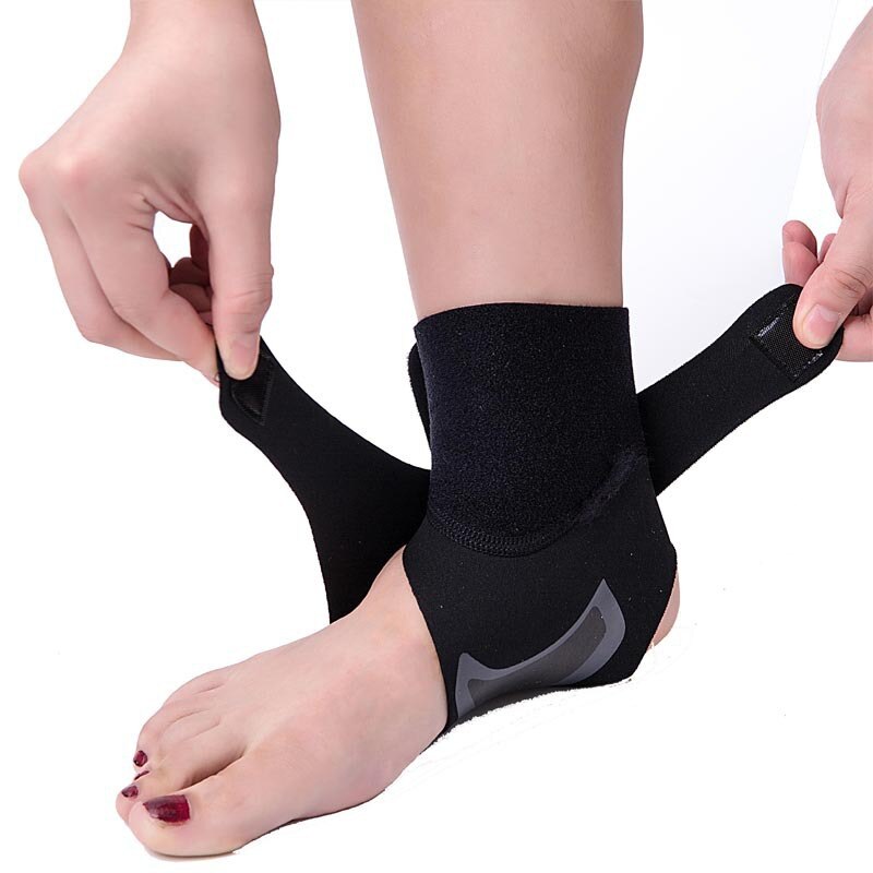 1PC Sports Ankle Brace Fitness Gym Ankle Support Gear Elastic Foot Weights Wraps Protector Legs Power Weightlifting: 1Piece Right / M