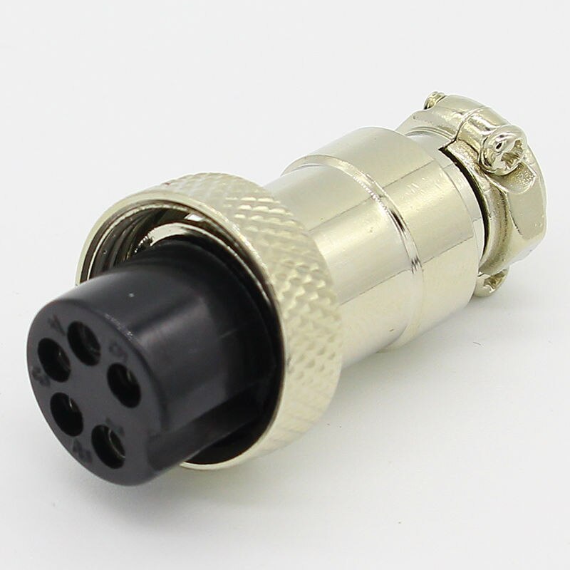 1set GX16 5 Pin Male & Female Diameter 16mm Wire Panel Connector L73 GX16 Circular Connector Aviation Socket Plug