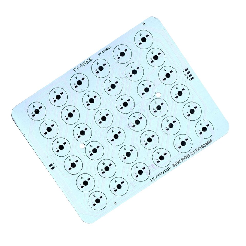 213 x 163mm ledet pcb 30w 36w 48w 50w rgb ledet aluminiumsplate kjøleribbe høyeffekt pcb tallerken til utendørs lys landskap flomlys