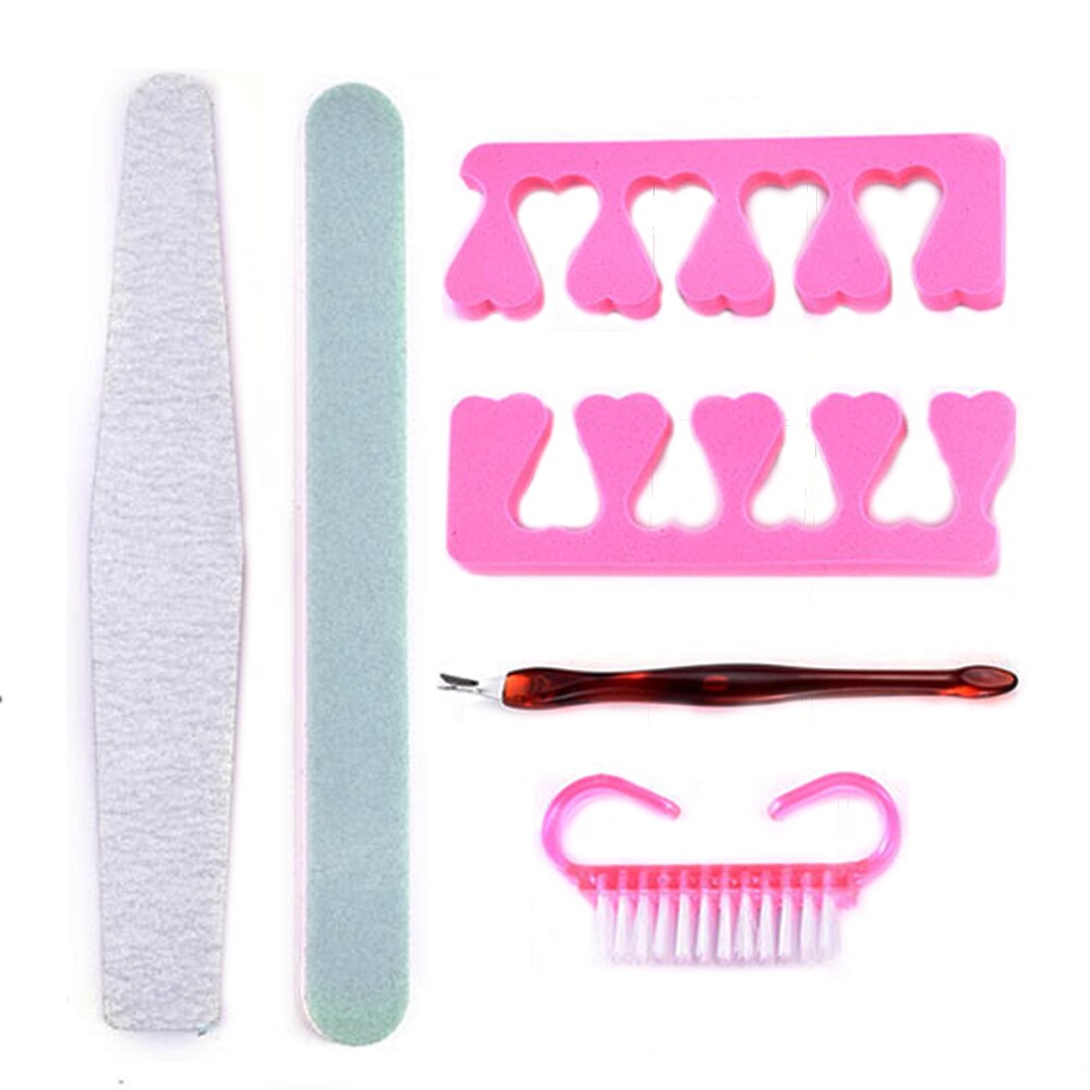 Wood Stick Double End Nail Art Cuticle Pusher Remover Pedicure Point Dotting Women Nail Art Tool Set: SI302