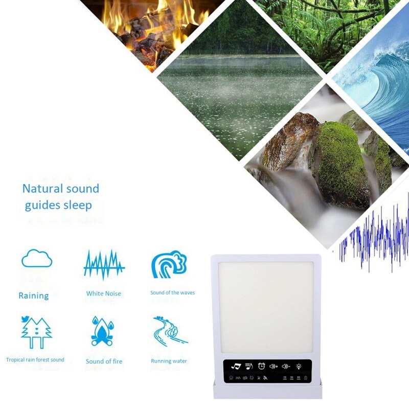 Light Therapy Lamp ,SAD Therapy Light Table Happy Light LED Phototherapy Lamp Sleep Aid Machine Dimming Anti-Fatigue Lamp Timed