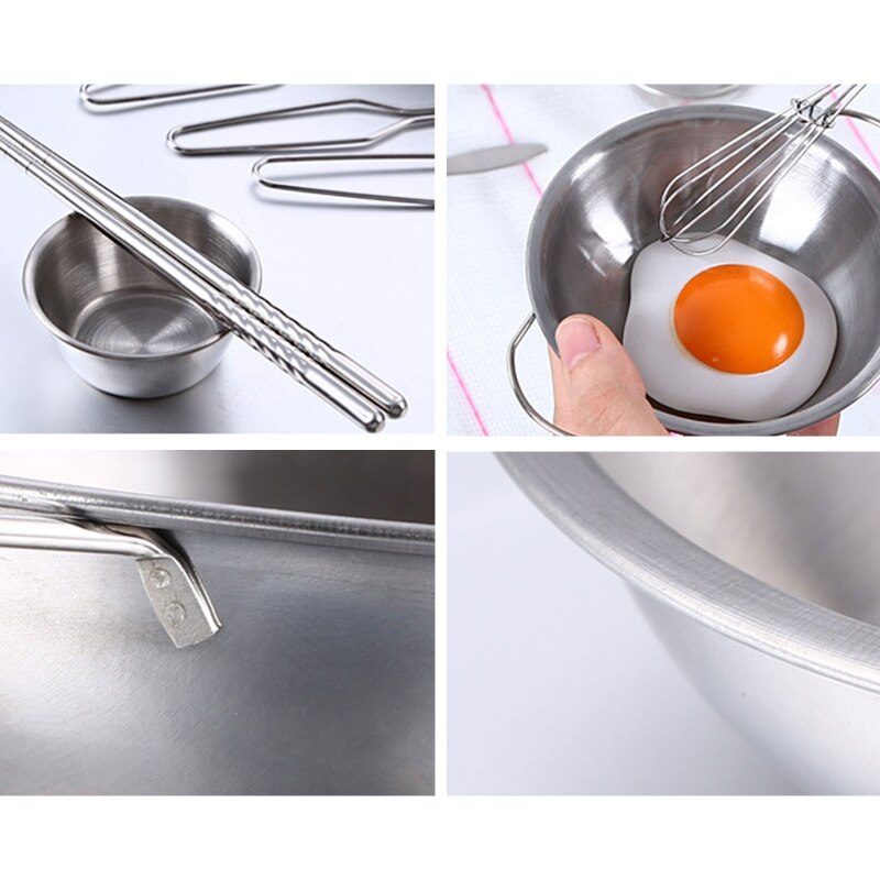 25Pcs Rvs Kids Huis Keuken Speelgoed Kinderen Pretend Play Kookgerei Koken Speeltoestel